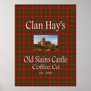 Póster Clan Hay's Old Slains Castle Coffee Co. Poster