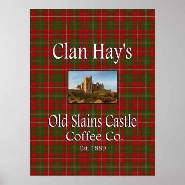 Póster Clan Hay's Old Slains Castle Coffee Co. Poster (Frente)