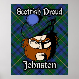Póster Clan Johnstone Johnston Scottish Tartan Poster