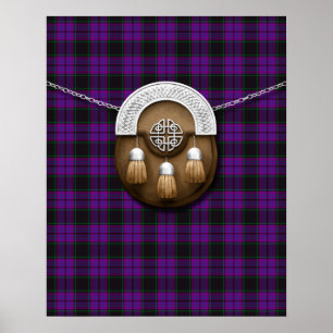 Póster Clan Laird Tartan Y Sporran