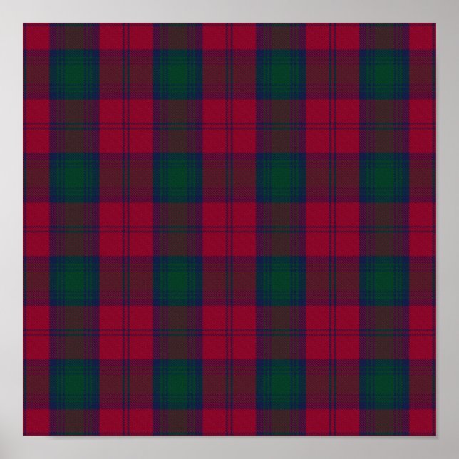 Póster Clan Lindsay Tartan - Descarga digital (Frente)