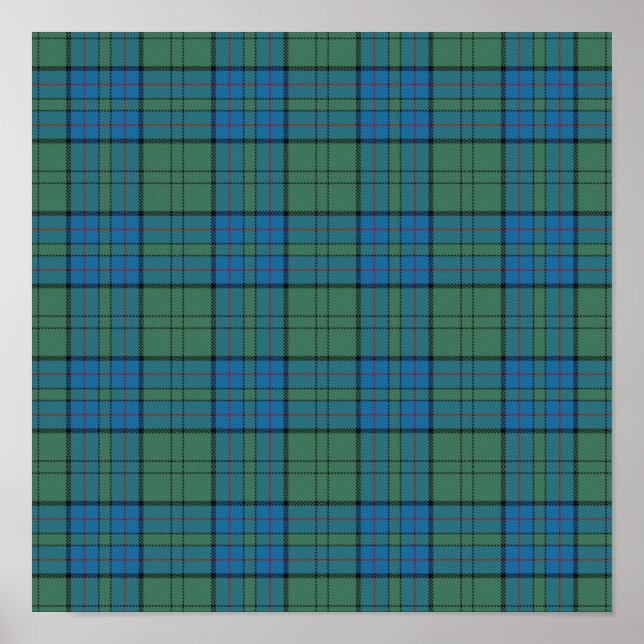 Póster Clan Lockhart Tartan - Descarga digital (Frente)