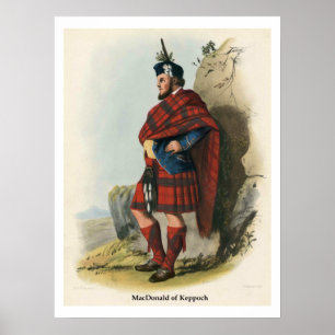 Póster Clan MacDonald de Keppoch