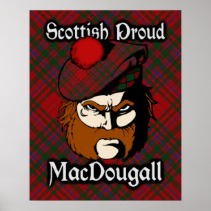 Póster Clan MacDougall Scottish Tartan Poster