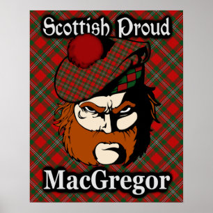 Póster Clan MacGregor Scottish Tartan