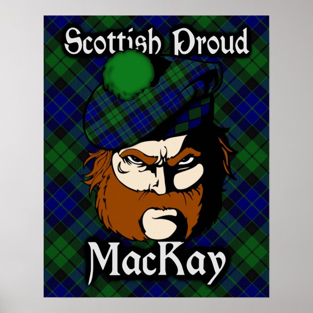 Póster Clan MacKay Scottish Tartan Poster (Frente)
