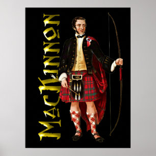Póster Clan MacKinnon Poster de Sueño Escocesa Highland