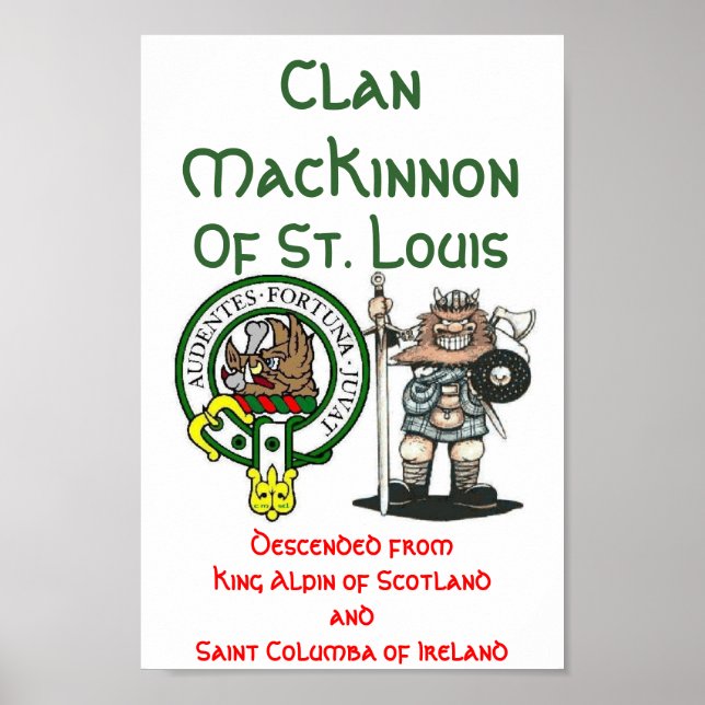 Póster Clan MacKinnon St. Louis Poster (Frente)