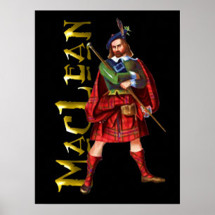 Póster Clan MacLean Scottish Highland Dream Poster