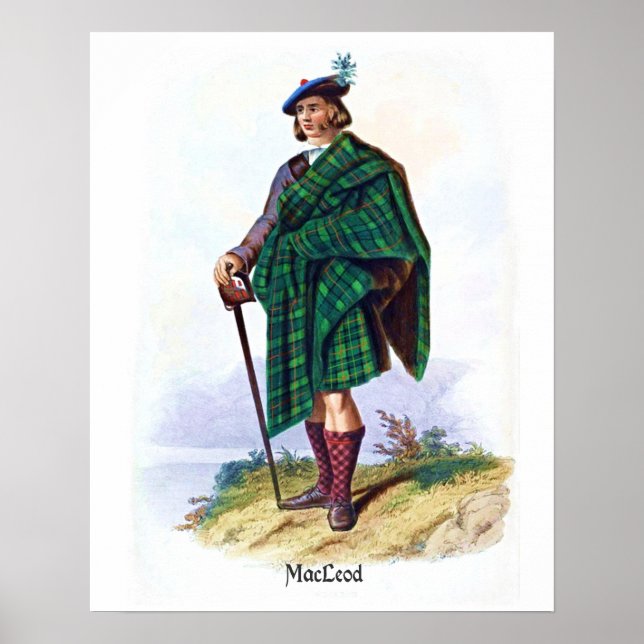Póster Clan MacLeod por R. R. McIan (Frente)