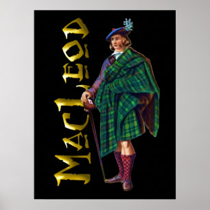 Póster Clan MacLeod Scottish Highland Dream Poster