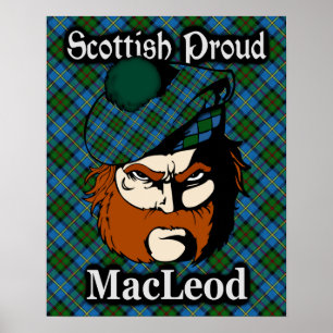 Póster Clan MacLeod Scottish Tartan