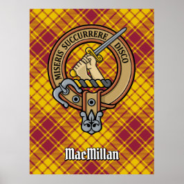 Póster Clan MacMillan Escudo por Vestir Tartán