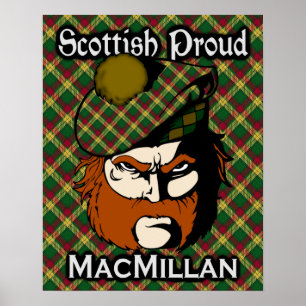 Póster Clan MacMillan Poster de Tartán escocés
