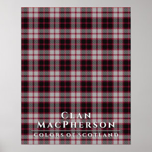 Póster Clan MacPherson Colors of Scotland 2 Tartán