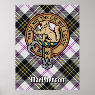 Póster Clan MacPherson Escudo por Vestir Tartán