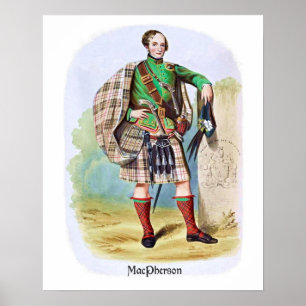 Póster Clan MacPherson por R. R. McIan