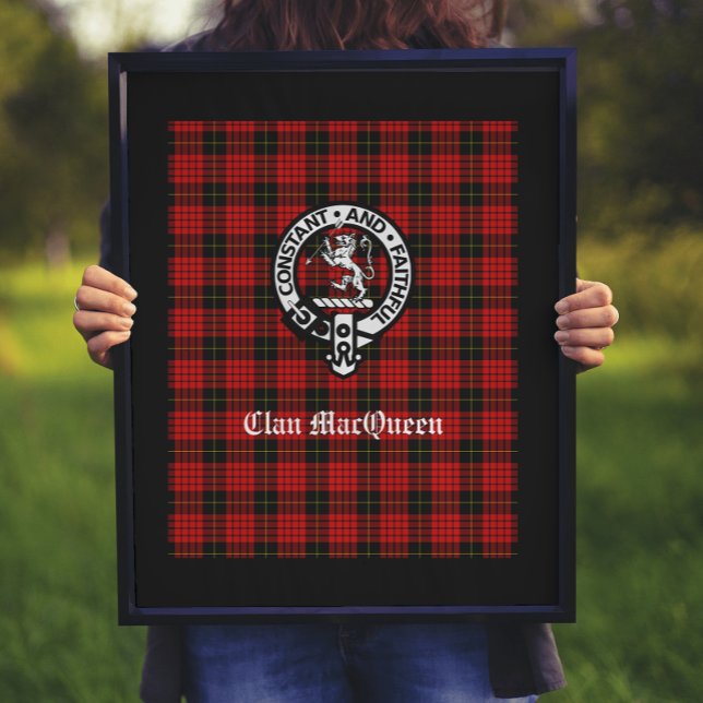 Póster Clan MacQueen Escudo Badge & Tartán (Subido por el creador)