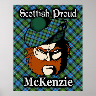 Póster Clan McKenzie Scottish Tartan Poster