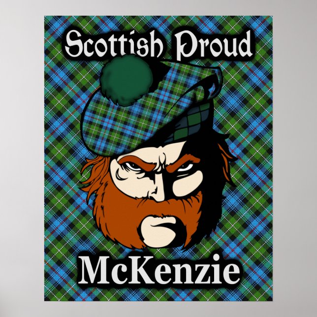 Póster Clan McKenzie Scottish Tartan Poster (Frente)