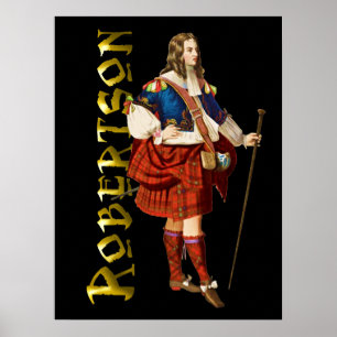 Póster Clan Robertson Scottish Highland Dream Poster
