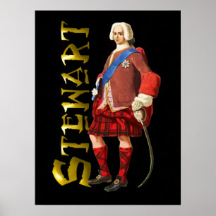 Póster Clan Stewart Poster del sueño escocés de Highland
