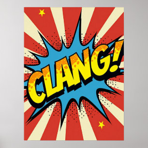 Póster ¡CLANG! Poster de Pop Art Echo