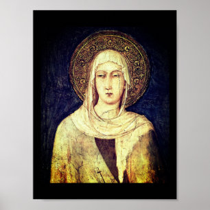 Póster Clare de Asís por Simone Martini