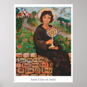 Póster Clare de Assisi poster del aula