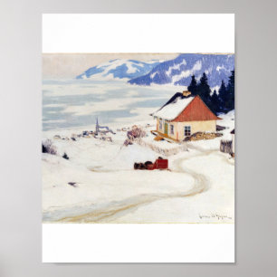 Póster Clarence Gagnon La Carriola roja