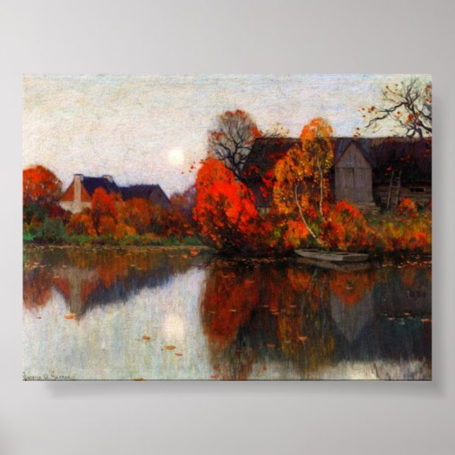 Póster Clarence Gagnon - The Pond en octubre (Frente)