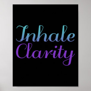 Póster Claridad Inhale Conciencia sobre la prevención del