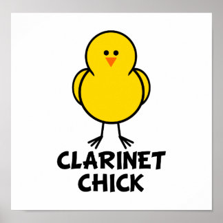Póster Clarinet Chick