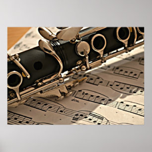 Póster Clarinet Closeup