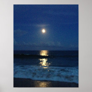 Póster CLARO DE LUNA en la PLAYA