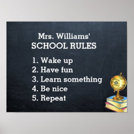 Póster Clase Chalkboard