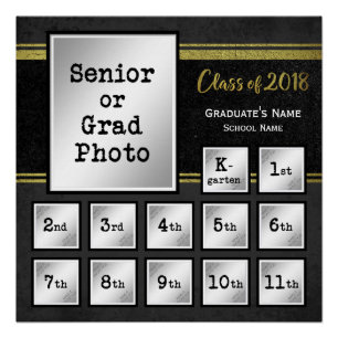 Póster Clase de 2018 K-12 Conmemorativa
