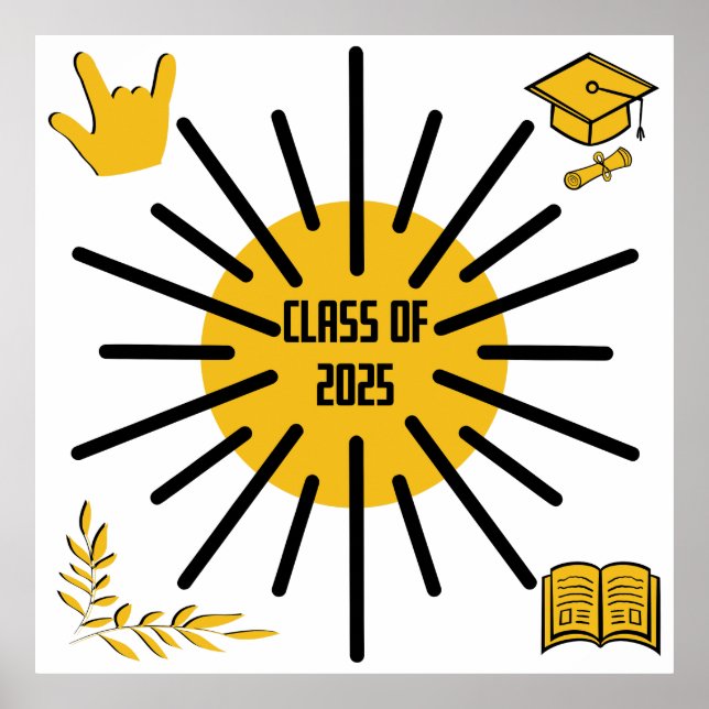 Póster Clase de 2025 - Sunshine (Frente)