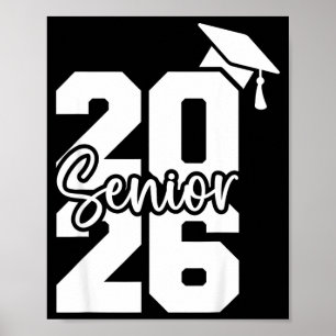 Póster clase de 2026 escuela secundaria universidad Senio