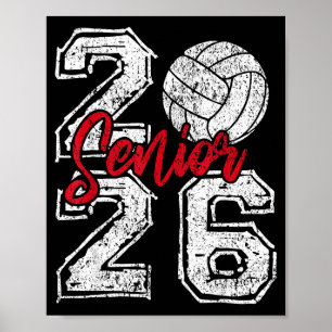 Póster Clase de 2026 voleibol sénior 2026 graduación