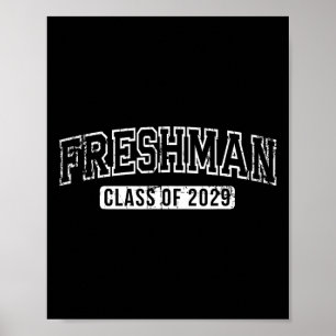 Póster Clase de 2029 Primer Día de 9º Grado