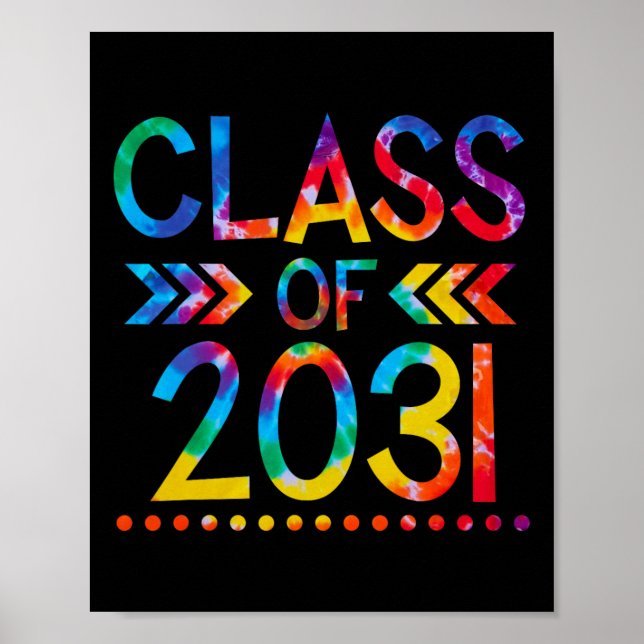 Póster Clase de 2031 - Tejido de regreso a la escuela de  (Frente)