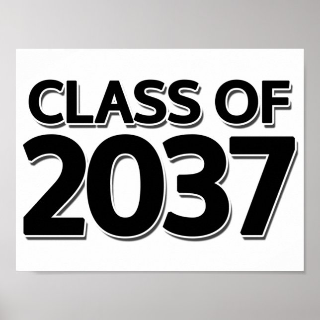 Póster Clase de 2037 (Frente)