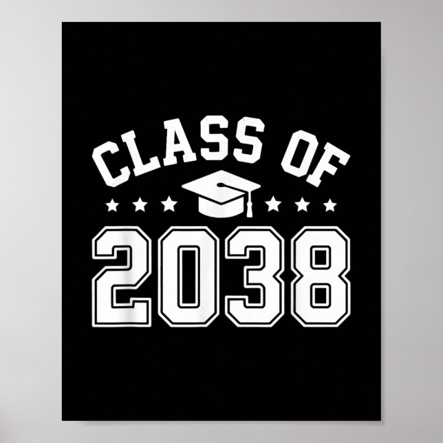Póster Clase De 2038 Crecer Con Mí Primer Día De Colegio  (Frente)