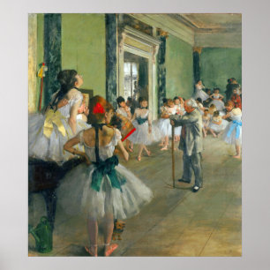 Póster Clase de ballet de Edgar Degas