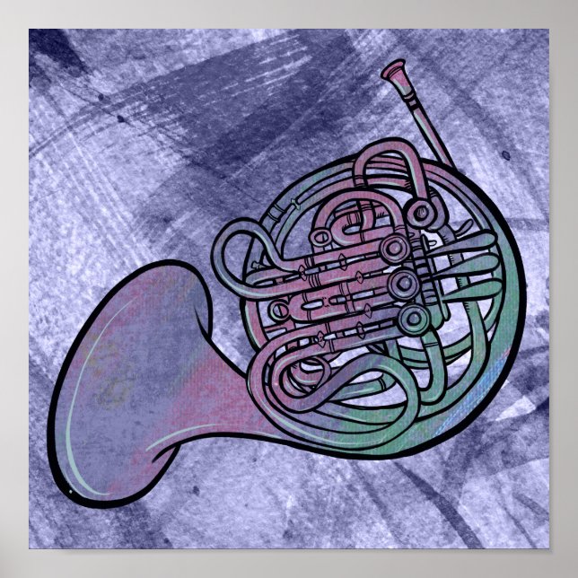 Póster Clase de Banda de Pintura de Cuerno Francés (Frente)