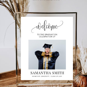 Póster Clase de bienvenida de la fiesta de graduación min