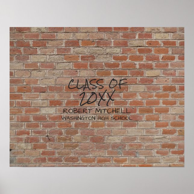 Póster Clase de | Brick "Write On My Wall" Keepsake (Frente)