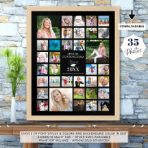 CLASE DE Collage de fotos DE graduación DE Fiesta