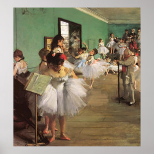 Póster Clase de danza de Degas, ballet de impresionismo v